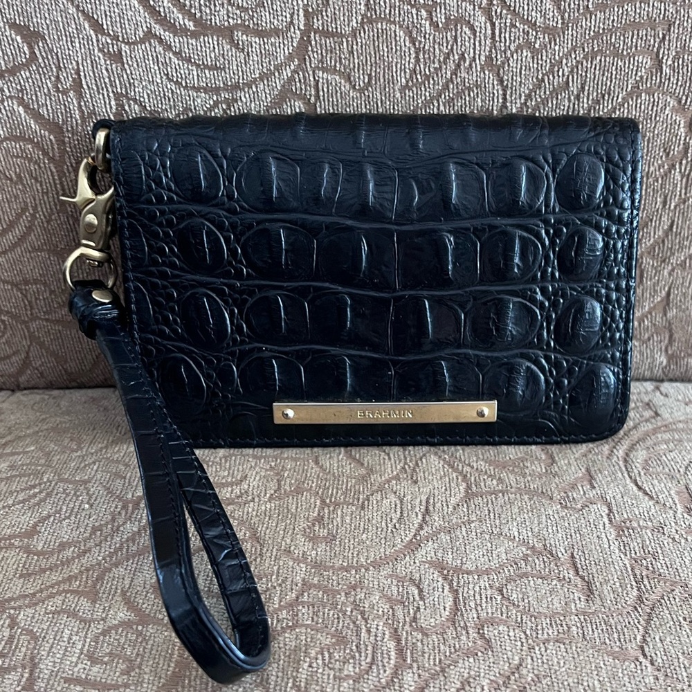 Black Brahmin wristlet/wallet